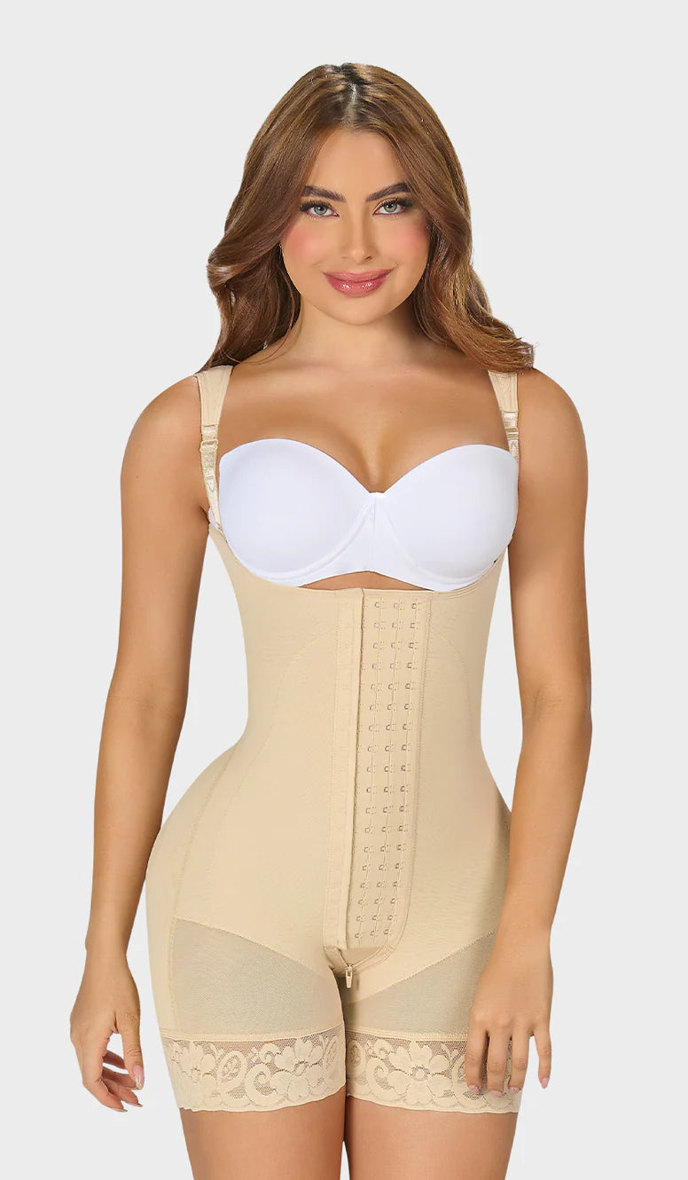 F-00463- Faja corta con refuerzo abdominal
