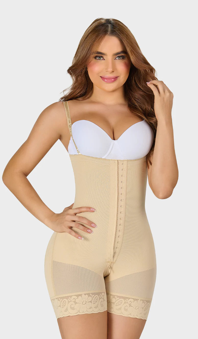 F-0066- Faja corta moldeadora strapless siliconado